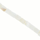 Strang Perlmutt, Creme, 14x7mm