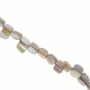 Strang Perlmutt, Creme-Braun, 7-12mm