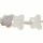 Strang Perlmutt, Creme, Schmetterling, 24x19mm