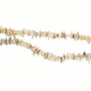 Strang Perlmutt, Creme, Splitter, 80cm