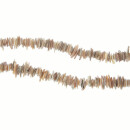 Strang Perlmutt, Braun, Splitter groß, 80cm