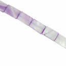 Strang Perlmutt, Lila, Rechteck, 10x15mm