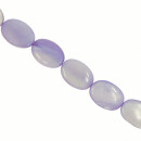 Strang Perlmutt, Lila, Oval, 18x13mm