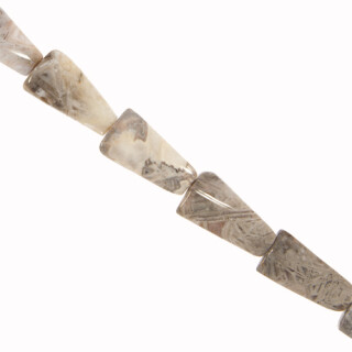 Strang Achat, Grau, 31x17mm