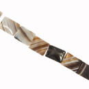 Strang Achat, AB, Schwarz, 20x17mm