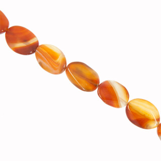 strand big agate, AB, 25x18mm, red