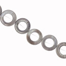 strand shell ring brown, 15mm