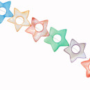 Strang Perlmutt Sterne, Bunt, 18mm, 80cm - nur noch 2...