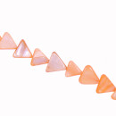 Strang Perlmutt Dreieck, Orange, 12mm