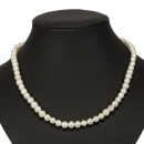 Süsswasserperlenkette AB, 45cm, creme, 7-8mm - nur...