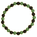 Magnetic bead bracelet green