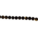Sonderpreis: Strang Achat schwarz, 14mm flach - nur noch...