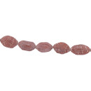 strand red coral natural, 30x18mm