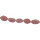 strand red coral natural, 30x18mm