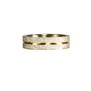 Stainless steel ring gold sand, set,