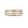 Stainless steel ring gold sand lines, set