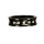 Stainless steel ring black with stones