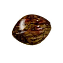 250g jewelry beads, lens domed, 22x20x9mm, red-brown-gold