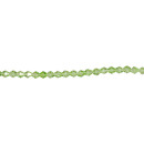 strand facetted glass beads, 4x4mm, 33cm, green