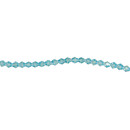 strand facetted glass beads, 4x4mm, 33cm, turquoise