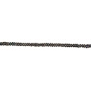 strand of freshwater pearls button, black, 6x3mm