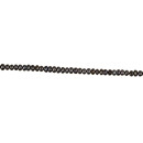 strand of freshwater pearls flat, black, 7x5mm