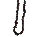 tumbled stone necklace agate, dark red