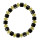 Hematite bracelet "Diamond", yellow