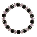 Hematite bracelet "Diamond", purple