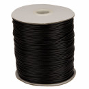 Wax ribbon, 160m roll, 1,5mm, black