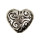 250g jewelry beads heart, 19x22x10mm
