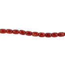 strand red coral, barrel 14x11mm - only 5 strands left!