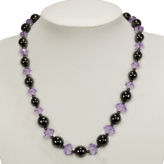 Magnetic chain "Diamond", 10mm, purple
