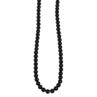 Perlenkette 8mm, 78cm, Schwarz