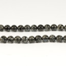 strand black labradorite, ball, 8mm