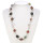 Fashionable necklace with different natural stones