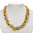 Necklace mother of pearl, gold