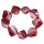 Bracelet mother of pearl, red