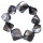 Bracelet mother of pearl, grey-blue