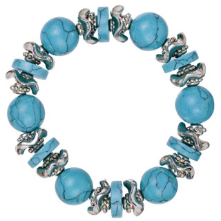 Natursteinarmband Türkis