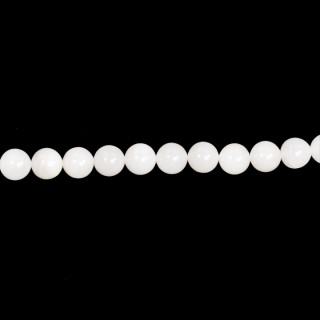 strand milky jade, ball, 8mm