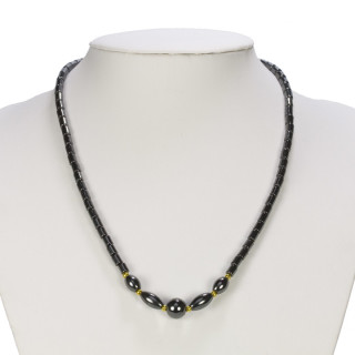 Hematite chain with twist lock