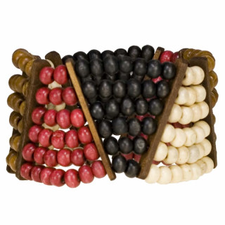 Wooden bracelet, Multicoloured