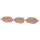 strand rose quartz, disc, 40-50mm