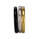 Edelstahlring Dreifach (Silber/Gold/Schwarz)