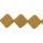 Strang gefärbte Lava, Goldgelb, Viereck 32x32mm