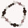 bracelet garnet/rock crystal - only 8pcs left!