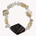 Bracelet agate/crystal