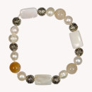 bracelet agate/freshwaterd pearl/nacre