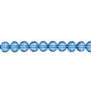 Strang facettierte Glasperlen, Kugel, 12mm, 96fac., 55cm,...